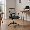 Reguliuojama biuro kėdė, ergonomiška, TILT funkcija, juoda, kompiuterio, sukamoji, ofiso, darbo