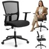 Reguliuojama biuro kėdė, ergonomiška, TILT funkcija, juoda, kompiuterio, sukamoji, ofiso, darbo