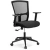 Reguliuojama biuro kėdė, ergonomiška, TILT funkcija, juoda, kompiuterio, sukamoji, ofiso, darbo