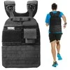 Reguliuojama svorio liemenė jėgos treniruotėms, 18.14 kg juoda svorio liemenė, bėgimo liemenė