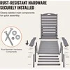 Reguliuojamas gultas, HDPE lauko gultas, 6 padėčių atlošiamas krėslas, lauko gultas prie baseino, terasai ir kiemui