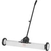 Riedantis magnetinis šlavimo įrenginys, didelio našumo metalo surinkėjas, dirbtuvių garažo kiemo valiklis, 76.2cm šlavimo įrenginys