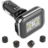 RV Padangų Slėgio Stebėjimo Sistema Priekabai, Realaus Laiko TPMS, 4 Jutikliai, Belaidė Padangų Slėgio Stebėjimo Sistema, Automobilio Padangų Slėgio Monitorius