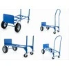 Sandėlio vežimėlis, 2-in-1 transportavimas, 250 kg talpa, plieninė konstrukcija, pneumatiniai ratai, sunkiasvoris platforminis vežimėlis