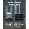 Saulės energijos stumdomų vartų atidarytuvas, 280 W elektrinis variklis, infraraudonųjų spindulių jutiklis, 816 kg vartų talpa, automatinė stumdomų vartų sistema