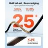 Saulės kolektorių ilginamasis kabelis, 10 AWG 6 mm2 alavuotas varis, IP67 atsparus vandeniui, 15.24 m juodos ir raudonos spalvos rinkinys fotovoltinėms sistemoms, kemperiams ir valtims