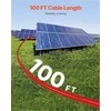 Saulės kolektorių ilginamasis kabelis namams, laivams ir RV, atsparus vandeniui, 30.48m ilgio, 6mm² PV laidas, raudonas saulės energijos kabelis, fotovoltinis laidas