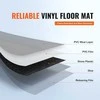 Savaime limpančios vinilo grindų plytelės, 305x305 mm, 50 vnt., balto marmuro, klijuojamos, PVC, namų dekorui