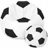 Sėdmaišis su pufu Ball XXXL, baltas/juodas