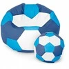 Sėdmaišis su pufu Ball XXXXL, mėlynas/baltas