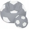 Sėdmaišis su pufu Ball XXXXL, pilkas/baltas