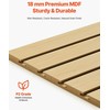 Sieninė plokštė 1220 x 1220 mm, MDF natūrali, moduliuojama, garažui, 1.5 m², lamelių sienelė, lentynų sistema