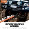 Sintetiniai minkšti tempimo šakliai, 2 vnt., juodi, lengvi, tvirti, gervavimo virvė, atkūrimo lynas