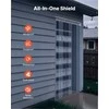 Skaidri PVC juostinė užuolaida šaldiklio durims, šiluminė izoliacija šaldymo kameroms, sunkiasvorės skaidrios PVC durų juostos, 2.1 m x 0.9 m izoliuota plastikinė užuolaida, pramoninės užuolaidos