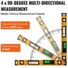 Skaitmeninis magnetinis gulsčiukas, 600 mm, su LED ekranu, aliuminio lydinio gulsčiukas, skaitmeninis gulsčiukas, burbulinis gulsčiukas, kampinis gulsčiukas