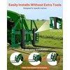 Skid Steer padėklų rėmas sunkiems darbams, 1814 kg keliamoji galia, 115 cm plotis su prikabinimo imtuvu, padėklų šakių rėmo priedas, krautuvo priedas, žemės ūkio technika