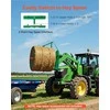 Skid Steer padėklų rėmas sunkiems darbams, 1814 kg keliamoji galia, 115 cm plotis su prikabinimo imtuvu, padėklų šakių rėmo priedas, krautuvo priedas, žemės ūkio technika