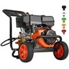 Slėginė plovykla 4400 PSI, 15 l/min, 5 antgaliai, automobilių plovimui, aukšto slėgio valymo įrenginys, vandens purkštuvas
