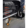 Slėginės plovyklos važiuoklės valiklis su 2 ratais, 2 prailgintais strypais, 7 purkštukais, aliuminio strypu, aukštos kokybės ratais, automobilio apačios plovykla