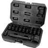 Smūginis raktų rinkinys auto ir pramonei, CrMo, 12 vnt., Torx ir Hex. Smūginiai raktai