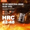 Smūginių galvučių komplektas 15vnt 3/8", 6-kampės, 10-24mm, auto remontui, galvutės, įrankių rinkinys