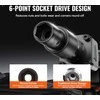 Smūginių galvučių komplektas 15vnt 3/8", 6-kampės, 10-24mm, auto remontui, galvutės, įrankių rinkinys