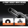 Smūginių galvučių komplektas, 65 vnt., 3/8–1-1/4" ir 10–24 mm, Cr-V, auto remontui, profesionalams, galvučių rinkinys