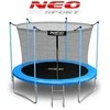 Sodo trampolinas 312 cm su apsauginiu tinklu ir kopėčiomis, lauko trampolinas, apvalus trampolinas vaikams, didelis trampolinas