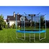 Sodo trampolinas 312 cm su apsauginiu tinklu ir kopėčiomis, lauko trampolinas, apvalus trampolinas vaikams, didelis trampolinas