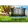 Sodo trampolinas 404 cm su vidiniu tinklu ir kopėčiomis, lauko trampolinas, didelis trampolinas, šokinėjimo trampolinas