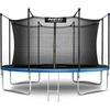 Sodo trampolinas 404 cm su vidiniu tinklu ir kopėčiomis, lauko trampolinas, didelis trampolinas, šokinėjimo trampolinas