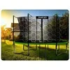 Sodo trampolinas 435 cm su vidiniu apsauginiu tinklu ir kopėčiomis, didelis lauko trampolinas, apvalus trampolinas vaikams, trampolinas kieme