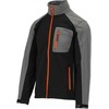Yato Softshell striukė darbui, S dydis, atspari vandeniui ir kvėpuojanti, juoda, pilka ir oranžinė striukė