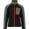 Yato Softshell striukė darbui, S dydis, atspari vandeniui ir kvėpuojanti, juoda, pilka ir oranžinė striukė