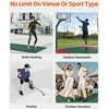 Sporto salės grindų komplektas, 8 vnt. sujungiamų PP dėlionės guminių plytelių, raudoni sporto salės kilimėliai