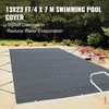 Stačiakampis baseino uždangalas 4x7m PVC, žieminis apsauginis tentas, baseino danga
