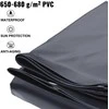 Stačiakampis baseino uždangalas 4x7m PVC, žieminis apsauginis tentas, baseino danga