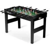 Stalo futbolas namams, su 22 žaidėjais, 115x60x78 cm stalo futbolas, juodas stalo futbolas, stalo futbolo žaidimas