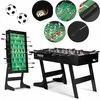 Stalo futbolo stalas, didelis šeimos žaidimas, pramogos patalpose, juodas stalo futbolas