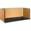 Stalo pertvara 152.4 cm, 3 akustinės garso izoliacinės panelės, geltona, triukšmo slopinimui, prispaudžiama, skirtukas