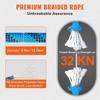 Statinė laipiojimo virvė evakuacijai, nusileidimui virve, gelbėjimo darbams, didelio stiprumo poliesteris, mažas pailgėjimas, 12.7mm skersmuo, 60.9m ilgis, mėlyna, saugos įranga