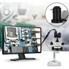 Stereo Mikroskopas 3.5X-90X su Stovu PCB Elektronikai Juvelyrikai, Trinokulinis, Remontui