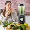 Stiklinis ąsotinis trintuvas, 800W didelės galios, kokteiliams ir ledo smulkinimui, sveikiems gėrimams ir kokteiliams, nerūdijančio plieno peiliai, 1.5L talpa