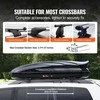 Stogo bagažinės laikiklis, ABS bagažo dėžė visureigiams, 340 litrų talpa, atspari vandeniui automobilio stogo dėžė, kelioninių reikmenų laikiklis