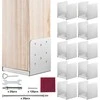 Stulpo pagrindas 15,24 x 15,24 cm, nerūdijančio plieno reguliuojamas stulpo tvirtinimo laikiklis, dekoratyvinė tvirtinimo plokštė, pavėsinės terasos turėklų atrama