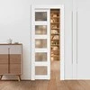 VEVOR Slankiojamos durys su matiniais stiklais, 765 x 2035 mm