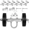 Stumdomų vartų komplektas, 6 colių stumdomi ritinėliai bėgiams sujungti, maks. 272.15 kg, tvirti vartų ritinėliai, plieniniai vartų ritinėliai