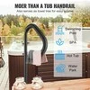 Sūkurinės vonios turėklas, 360° pasukamas, 89-145 cm reguliuojamo aukščio, nerūdijančio aliuminio, tvirtinamas po vonios kraštu, 272 kg, SPA laiptelis, rankena
