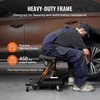 Sulankstoma mechaniko garažo kėdė-čiužinys, kurios talpa 204.1kg, automobilinė kėdė-čiužinys, riedanti kėdė-čiužinys, mechaniko kėdė