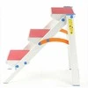 Sulankstoma pakopa, 2.93 metro darbinis aukštis, 4 pakopų aliumininės kopėčios su turėklu, kompaktiškos kopėčios, buitinė pakopa